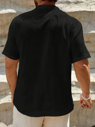 Zulo | Elegantes Sommerhemd mit Stehkragen