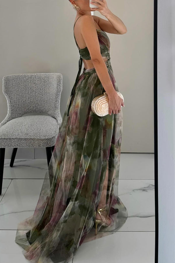 Luna – Florales Maxikleid