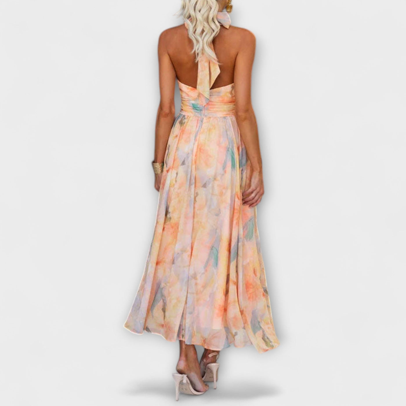 Naira – Aquarell Maxikleid