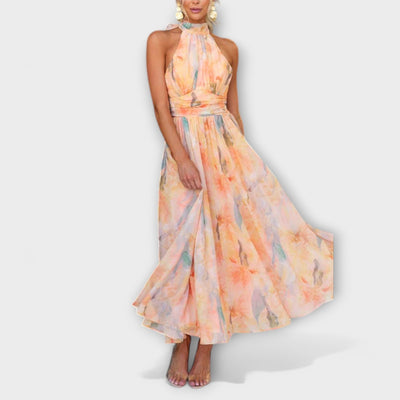Naira – Aquarell Maxikleid