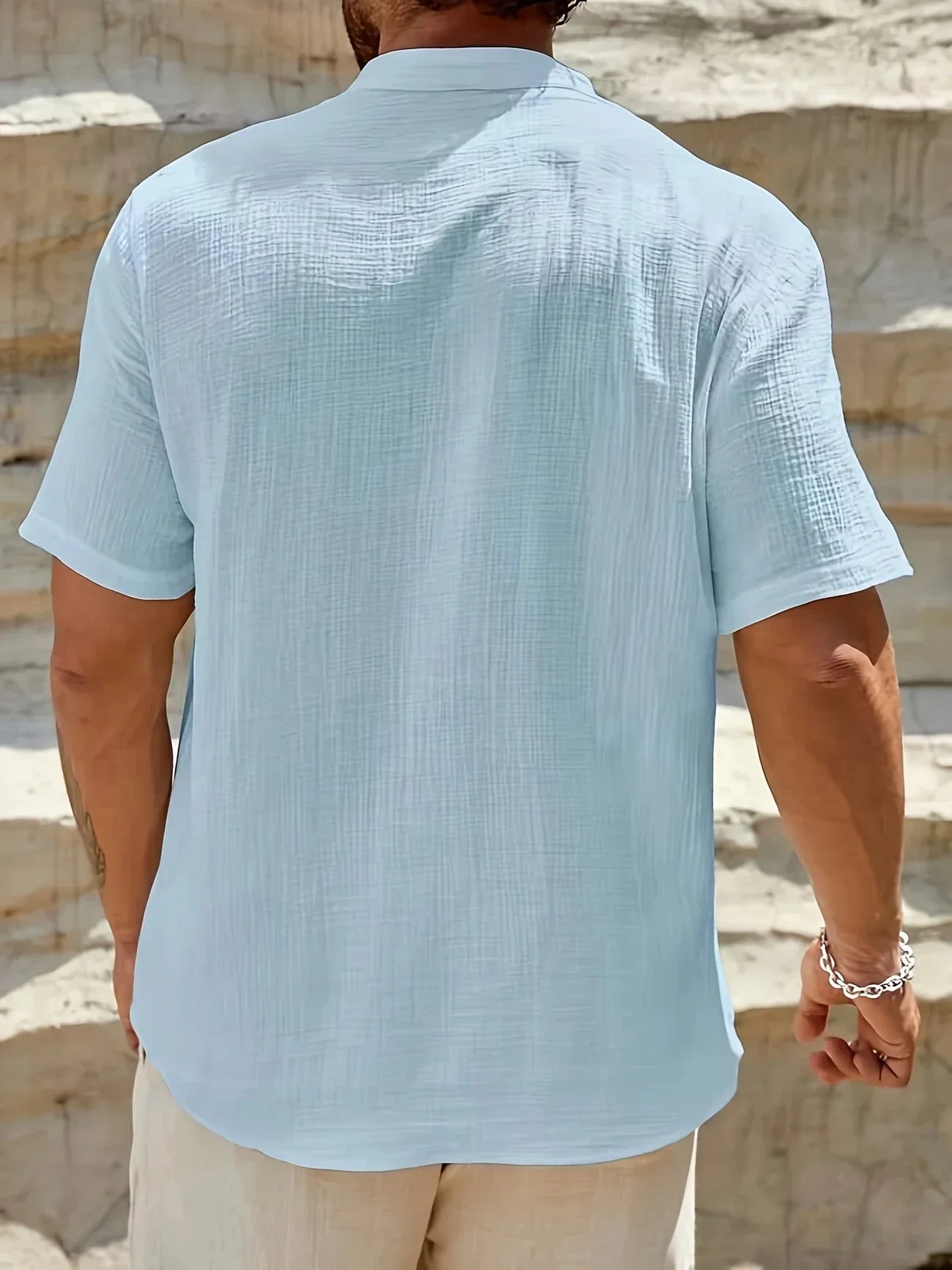 Zulo | Elegantes Sommerhemd mit Stehkragen
