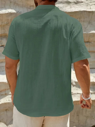 Zulo | Elegantes Sommerhemd mit Stehkragen