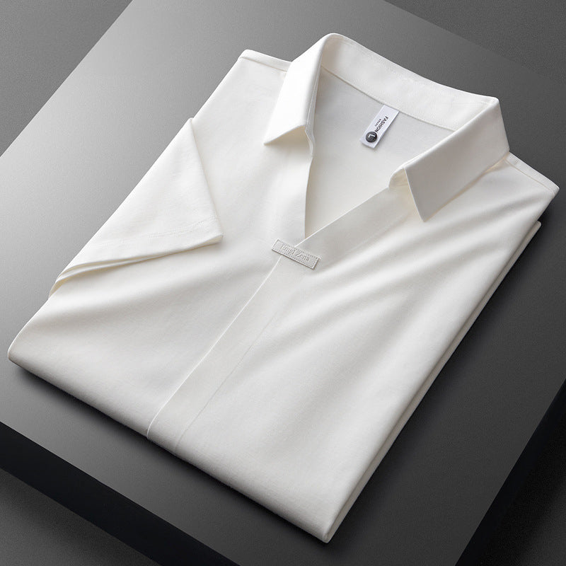 Leonardo – Poloshirt aus Baumwolle und Seide