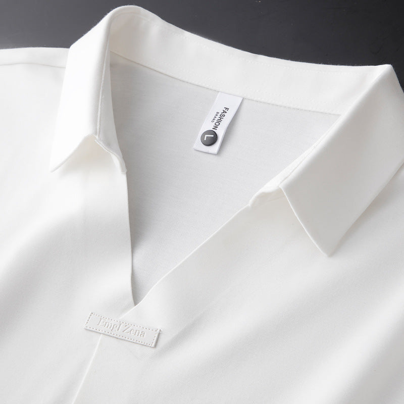 Leonardo – Poloshirt aus Baumwolle und Seide