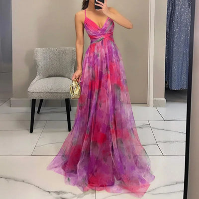 Luna – Florales Maxikleid