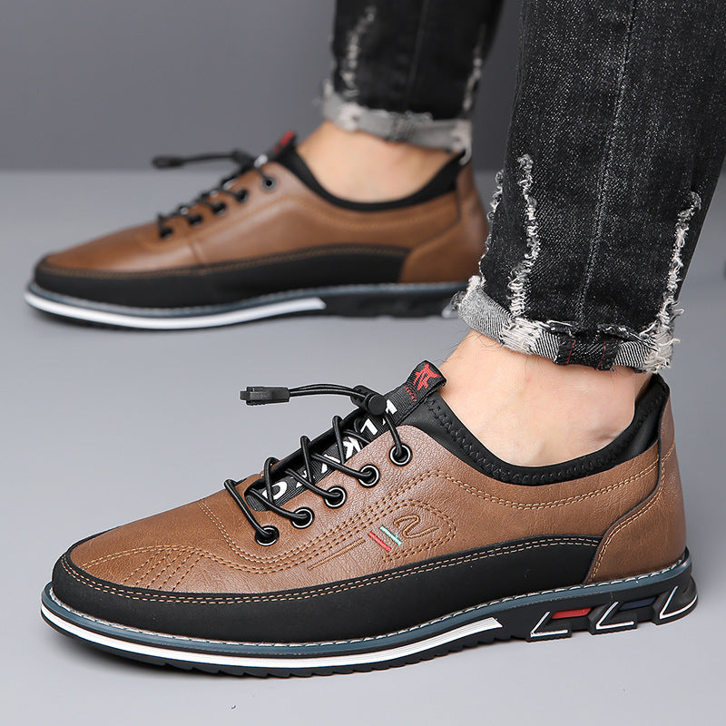 Elegante Oxford-Schuhe aus echtem Leder, handwerklich gefertigt