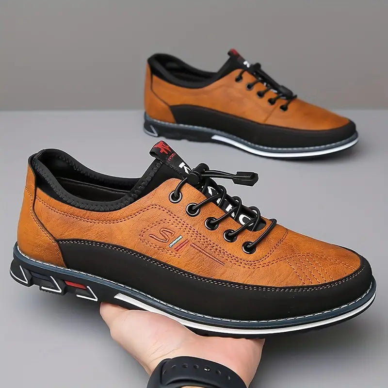 Elegante Oxford-Schuhe aus echtem Leder, handwerklich gefertigt