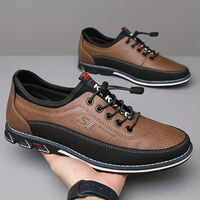 Elegante Oxford-Schuhe aus echtem Leder, handwerklich gefertigt