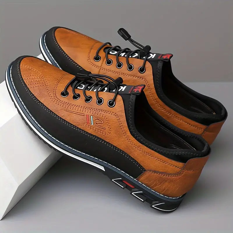Elegante Oxford-Schuhe aus echtem Leder, handwerklich gefertigt