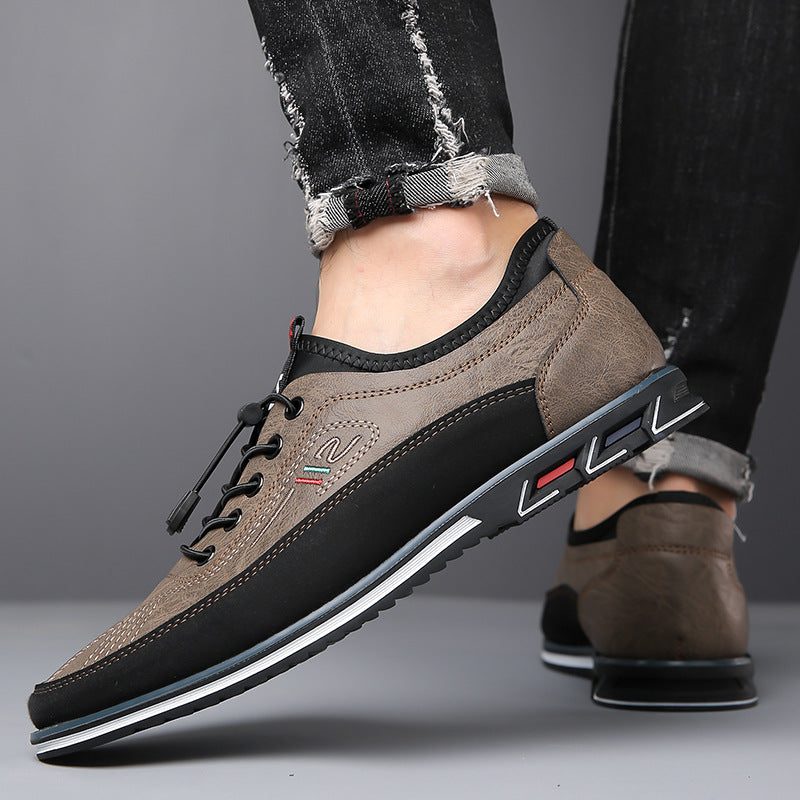 Elegante Oxford-Schuhe aus echtem Leder, handwerklich gefertigt