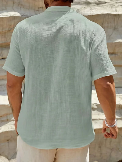 Zulo | Elegantes Sommerhemd mit Stehkragen
