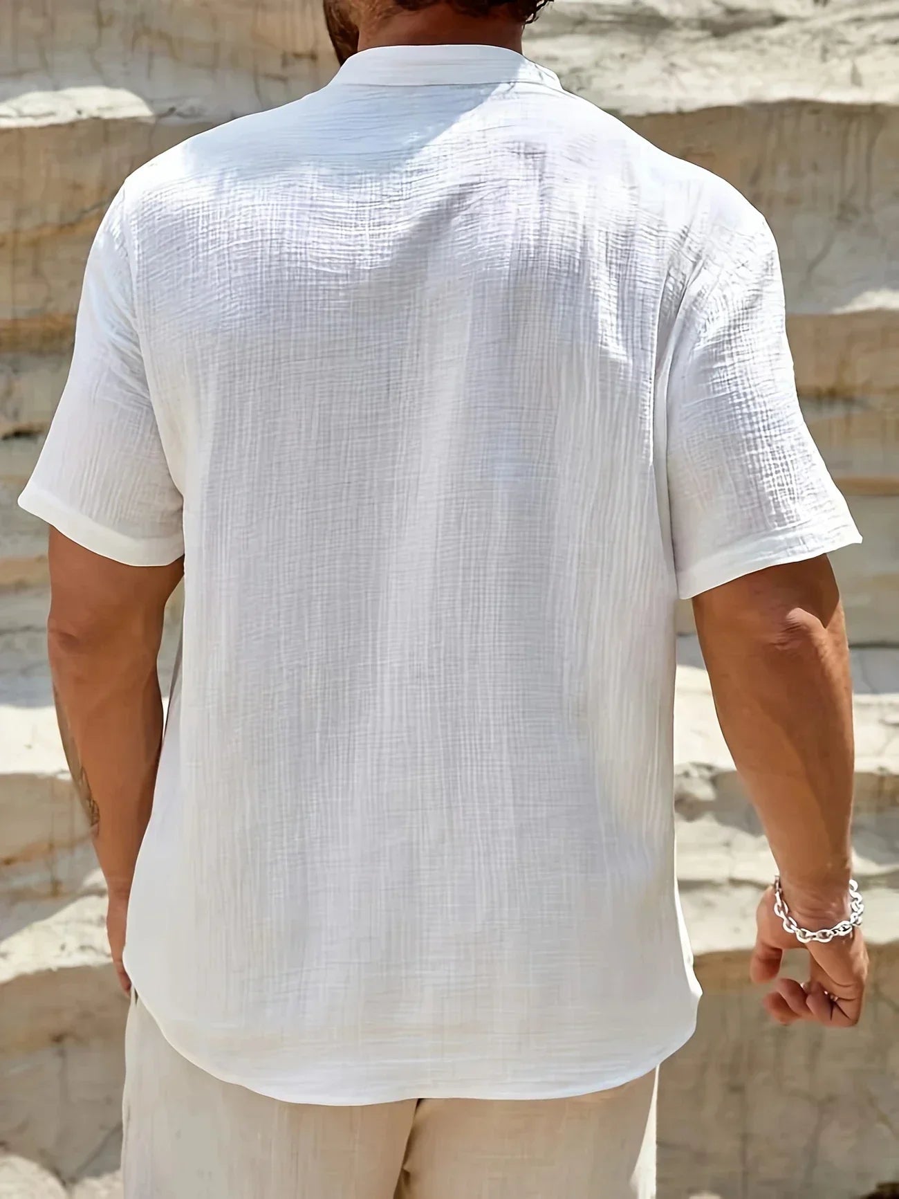 Zulo | Elegantes Sommerhemd mit Stehkragen